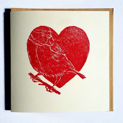 Robin Heart Card